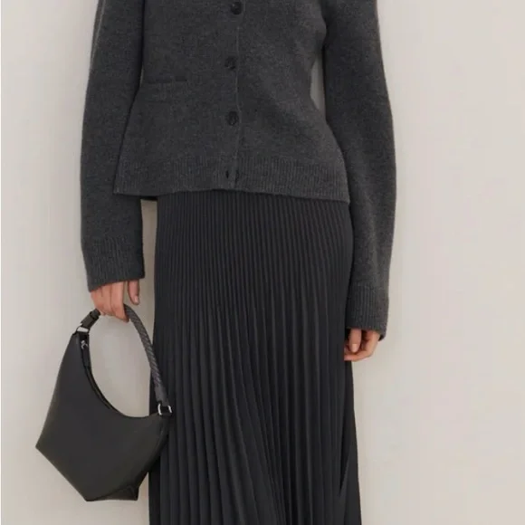 Jenni Kayne Pleated Skirt in Slate - Picture 2 of 3